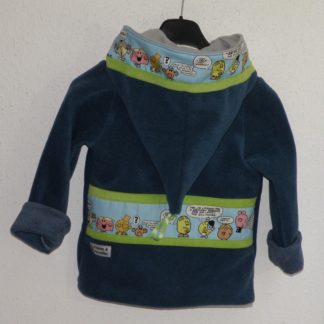 Veste polaire garçon bleu baltique doublée glacier + coton mr et me-5896