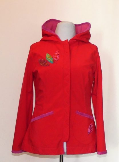 Veste princesse en softshell version courte rouge T42/44