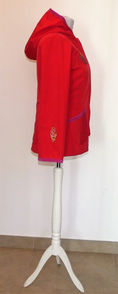 Veste princesse en softshell version courte rouge T42/44 – Image 6