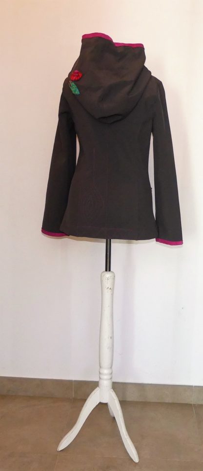 Veste princesse en softshell version courte Gris/taupe T38/40 – Image 6
