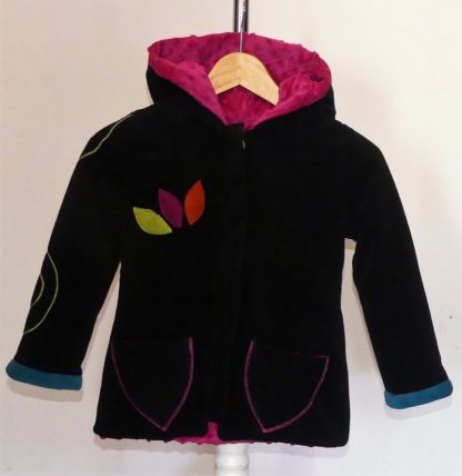 Veste polaire lutin noir et pulpe + arbre de vie – Image 2