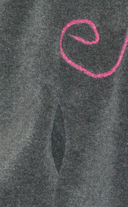 Cape lutin en polaire velours anthracite et pulpe taille 12 ans – Image 6