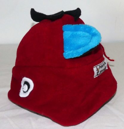 Bonnet en polaire velours rouge Taille 2/3 ans