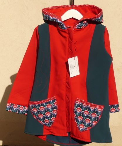 Veste lutin bi-color déperlante en sofsthell – Image 2