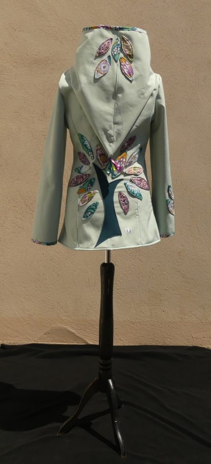 Veste courte lutin princesse en softshell vert d'eau taille 38 – Image 4