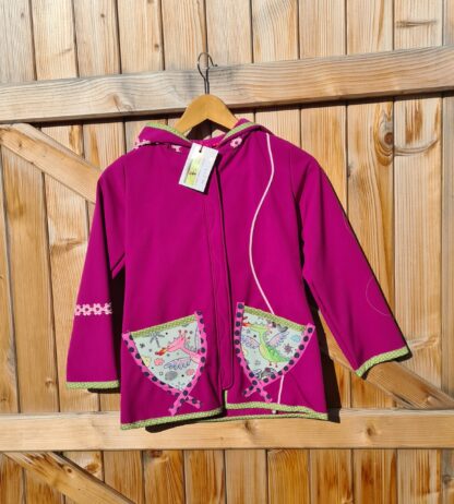 VESTE SOFTSHELL FILLE ROSE VIF DRAGON – Image 3