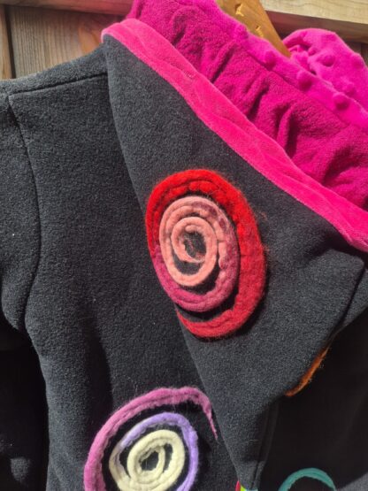 VESTE EN POLAIRE CAPUCHE LUTIN FILLE T6 ANS – Image 5